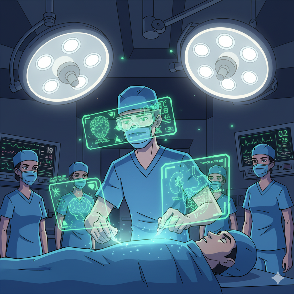 AI-assisted AR surgery visualization